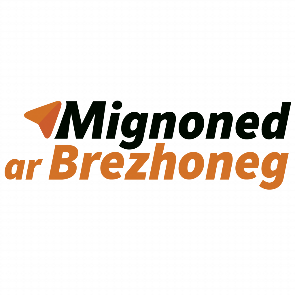 logo mignoned ar brezhoneg flèche orange